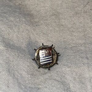 Vintage WWII Nautical Coast Guard Lapel Pin - very small- Hard to Find